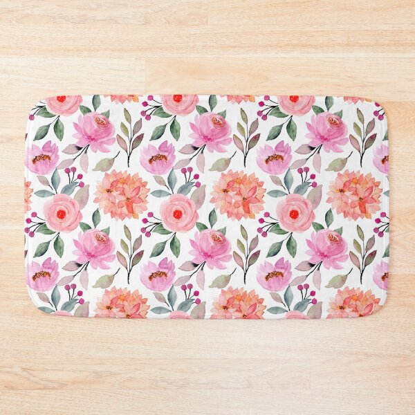 Item preview, Pink, red Boho aesthetic watercolor flowers,,  iPhone and Samsung Galaxy case cover designed and sold by RoManSmArt.