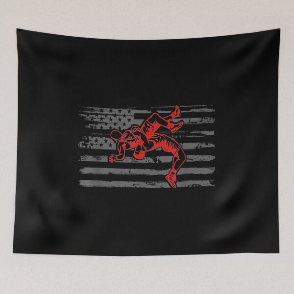 Item preview, Patriotic American Flag High School College Wrestling designed and sold by bessiey23.