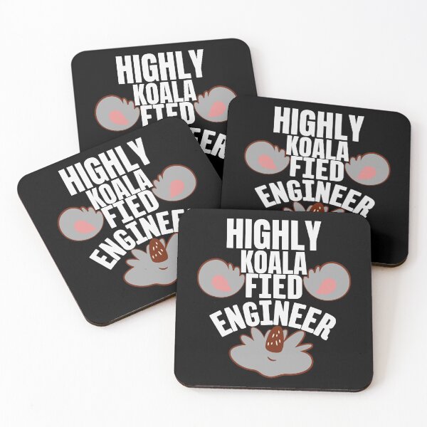 Item preview, Highly Koalafied Engineer - Funny Koala Pun designed and sold by Onewivnacher.