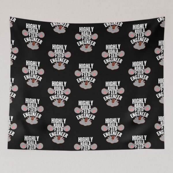 Item preview, Highly Koalafied Engineer - Funny Koala Pun designed and sold by Onewivnacher.