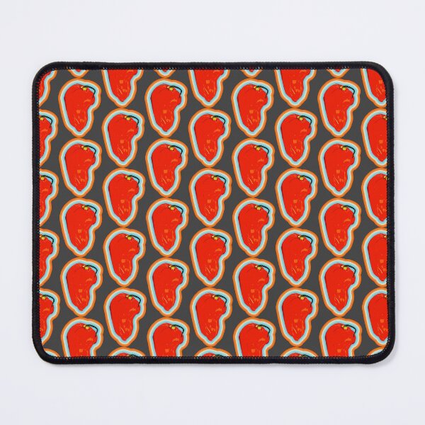 Item preview, Red Habanero Chili with colorful border designed and sold by BRU Design.
