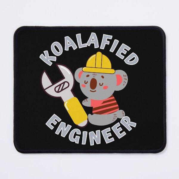 Item preview, Koalafied Engineer - Funny Koala Pun designed and sold by Onewivnacher.