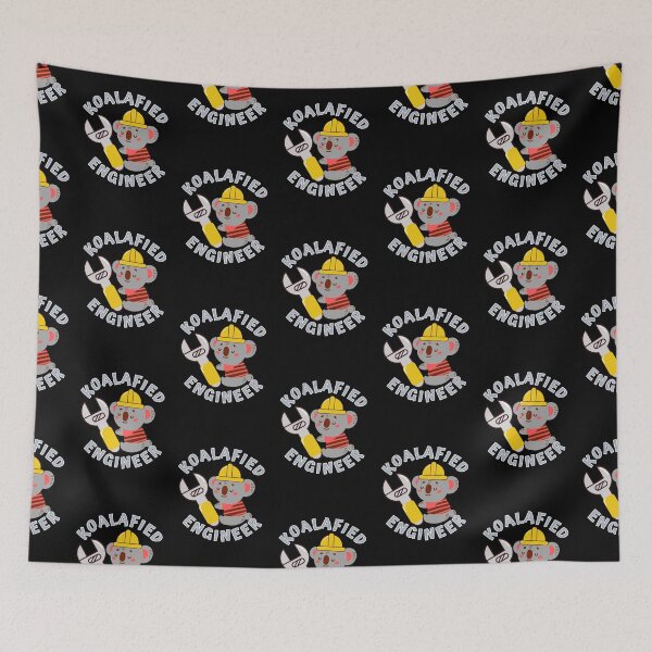 Item preview, Koalafied Engineer - Funny Koala Pun designed and sold by Onewivnacher.