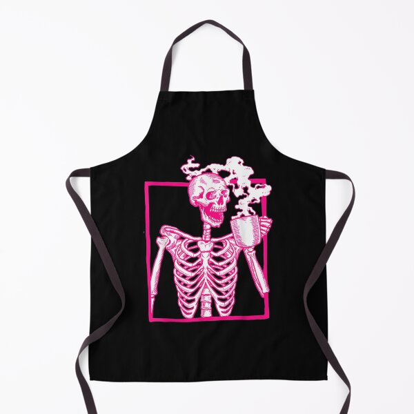 Item preview, Halloween Coffee Drinking Skeleton Pink designed and sold by paudels.