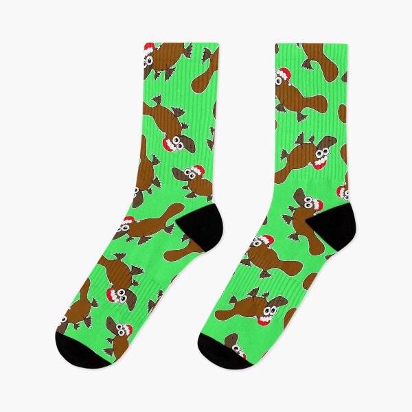 Item preview, Cute Christmas Platypus - on green designed and sold by Adrienne Body.