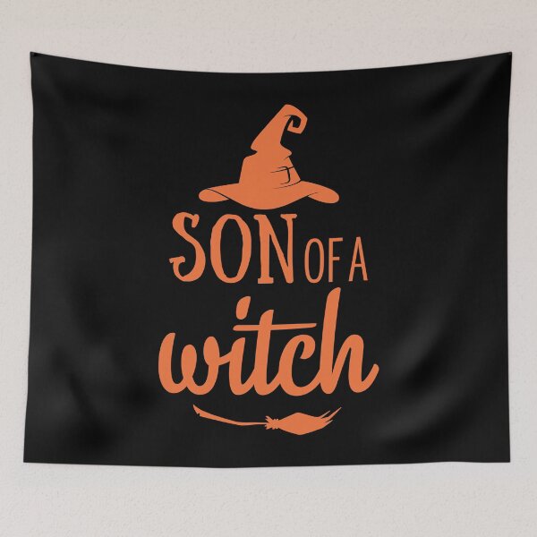 Item preview, Son Of A Witch Halloween Funny min designed and sold by KaraSisson.