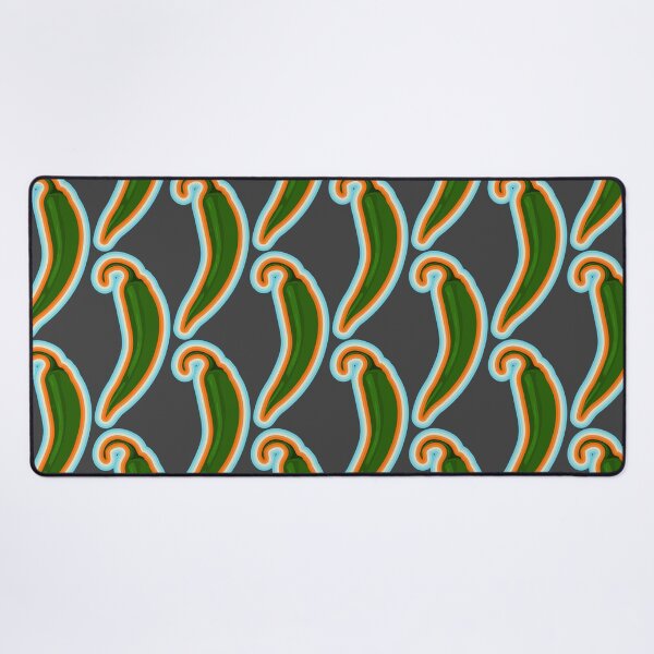 Item preview, Green Chili Pepper with colorful border designed and sold by BRU Design.