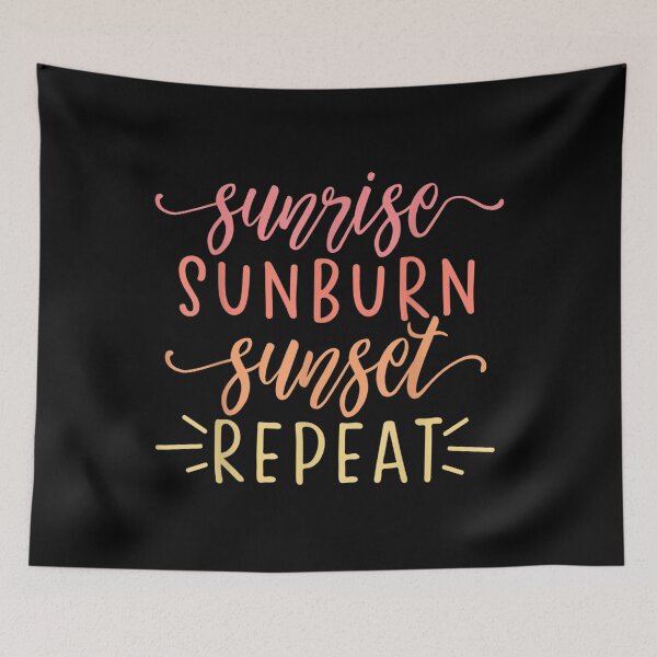 Item preview, Sunrise Sunburn Sunset Repeat designed and sold by paudels.