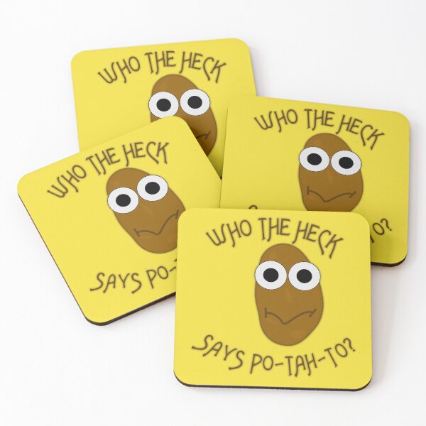 Item preview, Cute Spud Potato "Who The Heck Says Po-tah-to?" (Ver 1) designed and sold by AbsurdlyEpic.