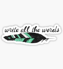 All The Words Sticker