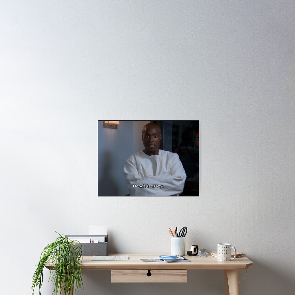 "Hooch is CrazyScrubs" Poster by dundermifflin96 Redbubble