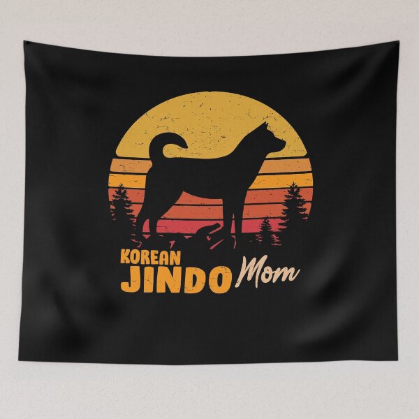Item preview, Korean Jindoo Dog Vintage Retro designed and sold by rafaeltto.