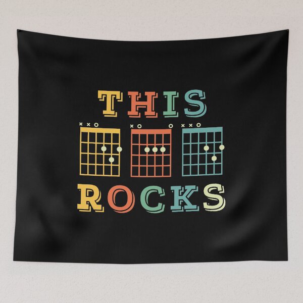 Item preview, This Dad Rocks Guitar DAD Chords Tab Retro Theme designed and sold by nightsworthy.