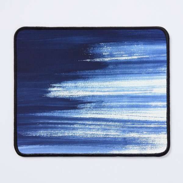 Item preview, Blue, white brush strokes. Painting, pattern, minimalist. designed and sold by JellyBeenzz.