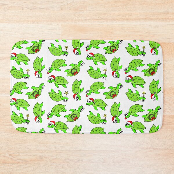 Item preview, Cute Christmas Turtles - on white designed and sold by Adrienne Body.