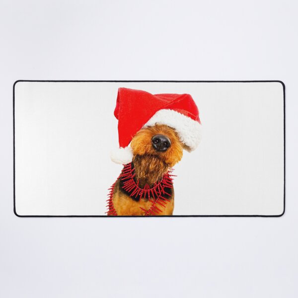 Item preview, Terrier Santa Claus - Christmas Dog designed and sold by HalloMolly.