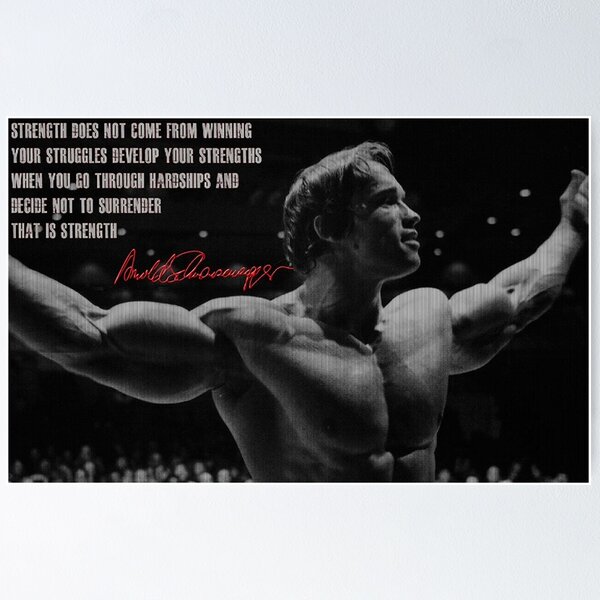 Item preview, arnold schwarzenegger quote designed and sold by denimhambe.