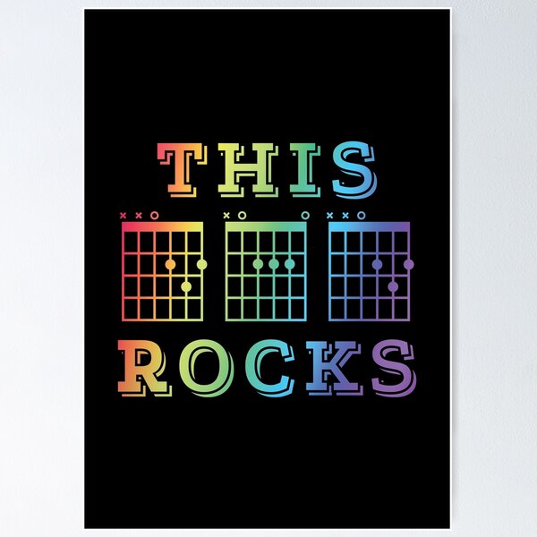Item preview, This Dad Rocks Guitar DAD Chords Tab Colorful Theme designed and sold by nightsworthy.