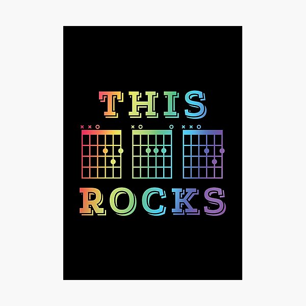 Item preview, This Dad Rocks Guitar DAD Chords Tab Colorful Theme designed and sold by nightsworthy.
