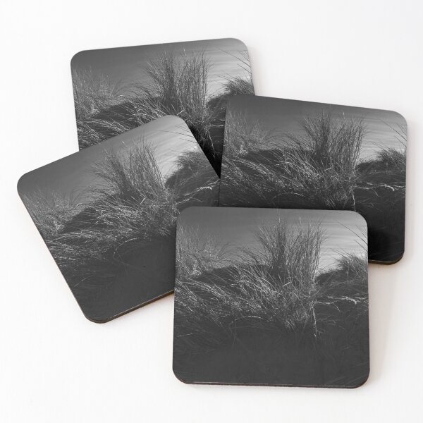 Item preview, dune with beachhouse in black & white designed and sold by FotoMahieu.