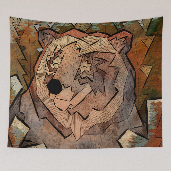 Item preview, The brown forest bear designed and sold by Swadeillustrations.