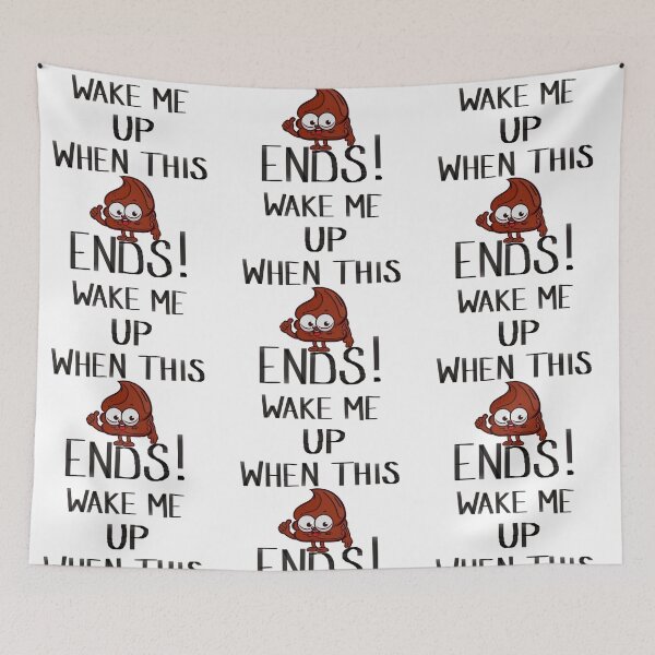 Item preview, WAKE ME UP WHEN designed and sold by GRAFFITIROCK.