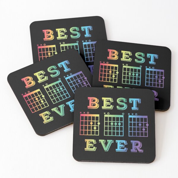 Item preview, Best Dad Ever Guitar DAD Chords Tab Colorful Theme designed and sold by nightsworthy.