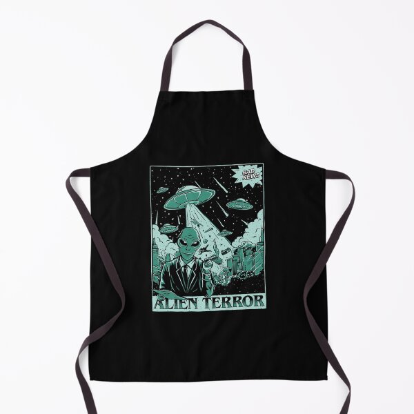 Item preview, Alien Terror - Bad News Alien Attacks the City designed and sold by Slikfreakartworks.