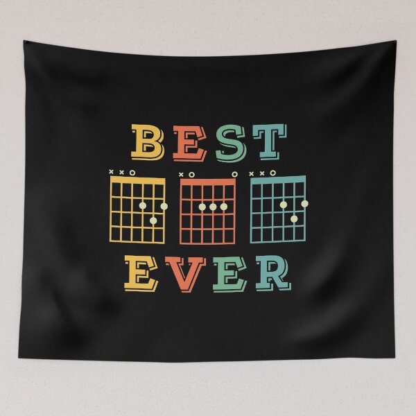 Item preview, Best Dad Ever Guitar DAD Chords Tab Retro Theme designed and sold by nightsworthy.