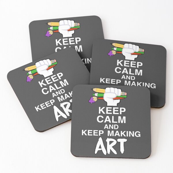 Item preview, Keep Calm And Keep Making ART designed and sold by Panddie.