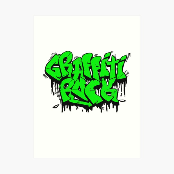 "GRAFFITI ROCK LOGO" Art Print for Sale by GRAFFITIROCK Redbubble