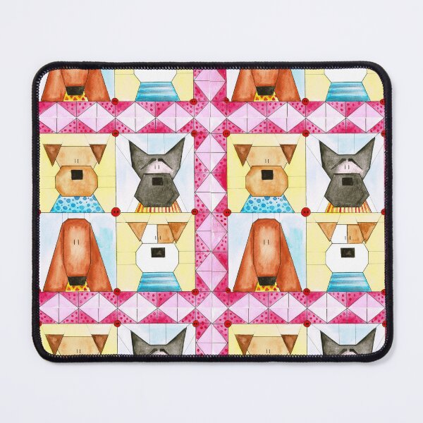 Item preview, Painting of Dog Quilt - Paper Piecing Optic designed and sold by HalloMolly.