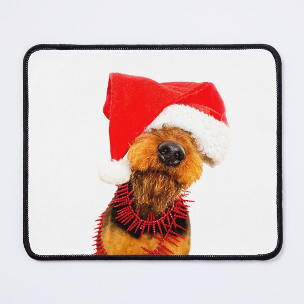 Item preview, Terrier Santa Claus - Christmas Dog designed and sold by HalloMolly.
