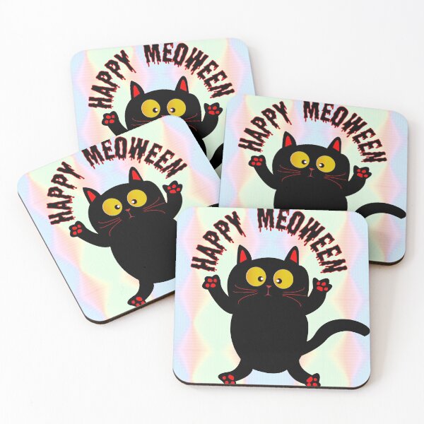 Item preview, Happy Meoween halloween  designed and sold by Fariashamshad.