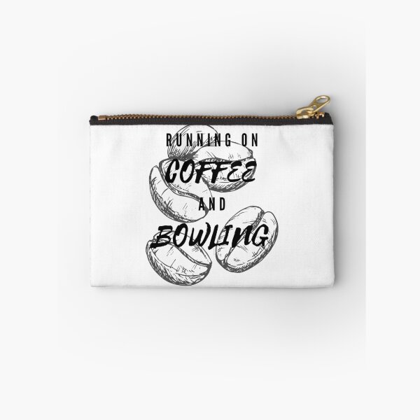 Item preview, Running On Coffee And Bowling Funny Saying Beans Background designed and sold by LuckyKermit.