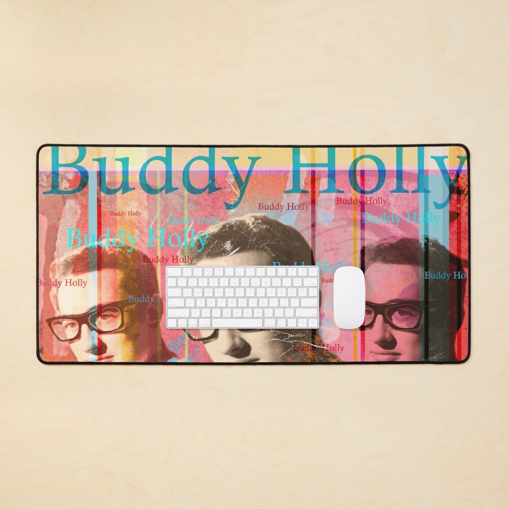 aesthetic buddy holly portrait, rockabilly music Art Print by Mauswohn