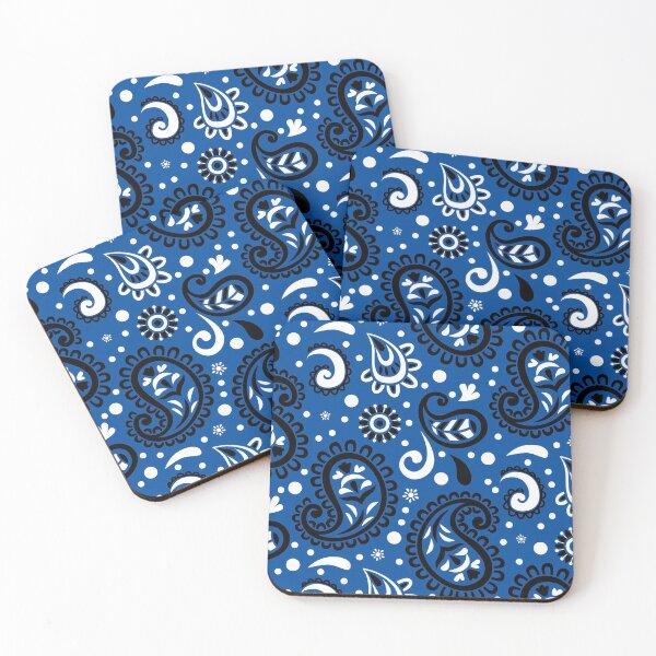 Item preview, Winter Blue & White Paisley Polka Dots  Pattern designed and sold by Tamas Das.