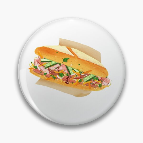 Item preview, Vietnamese food - Vietnamese baguette - Banh Mi designed and sold by simplistdesign.