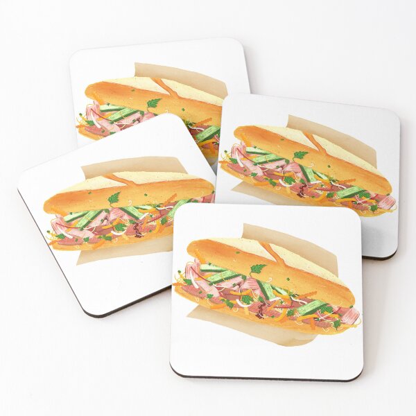 Artikelvorschau, Vietnamesisches Essen - Vietnamesisches Baguette - Banh Mi entworfen und verkauft von simplistdesign.