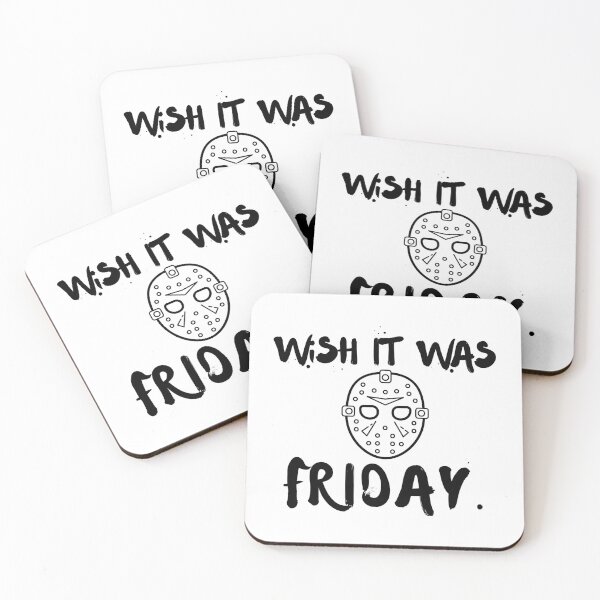 Item preview, Wish It Was Friday Jason Halloween Black Writing designed and sold by ZestyFruit.