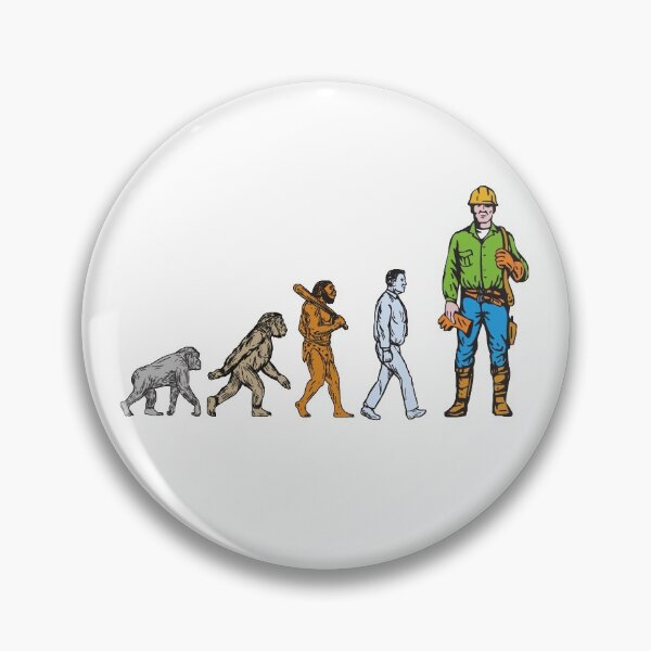 Item preview, Evolution of electricians, electrical linemen, plumbers, construction workers designed and sold by EngineersArt.