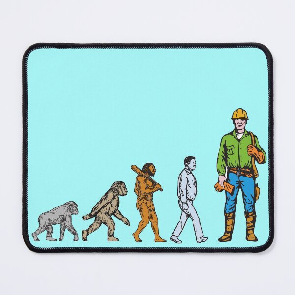 Item preview, Evolution of electricians, electrical linemen, plumbers, construction workers designed and sold by EngineersArt.