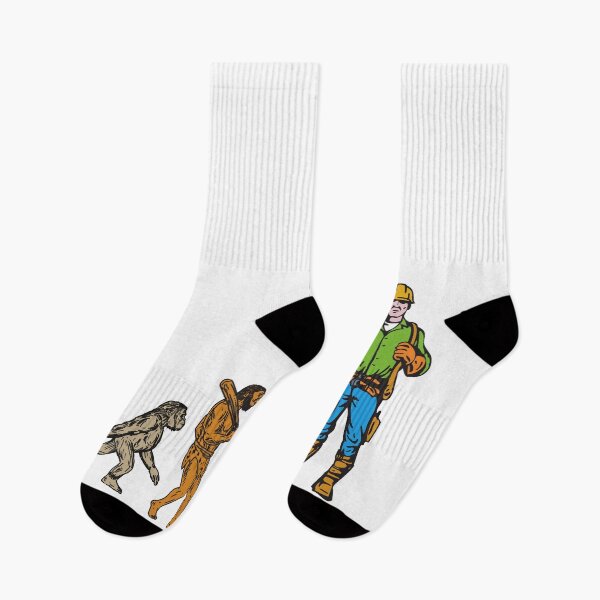Item preview, Evolution of electricians, electrical linemen, plumbers, construction workers designed and sold by EngineersArt.