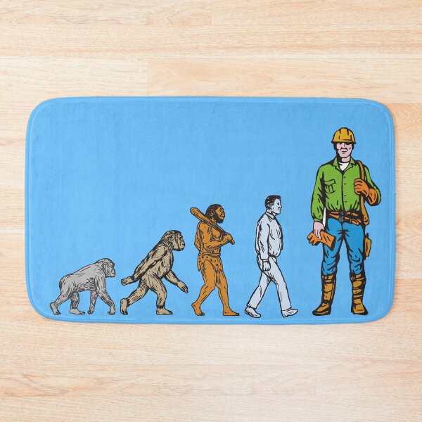 Item preview, Evolution of electricians, electrical linemen, plumbers, construction workers designed and sold by EngineersArt.