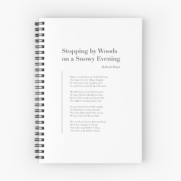 Item preview, Stopping by Woods on a Snowy Evening by Robert Frost designed and sold by wisemagpie.