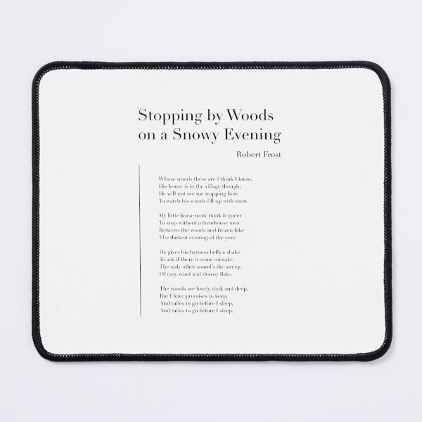 Item preview, Stopping by Woods on a Snowy Evening by Robert Frost designed and sold by wisemagpie.