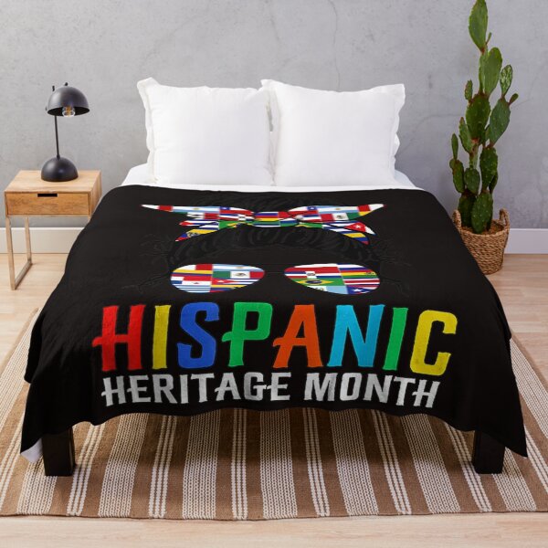 Item preview, National Hispanic Heritage Month Latin Flags Messy Bun . designed and sold by HaydenLee162397.