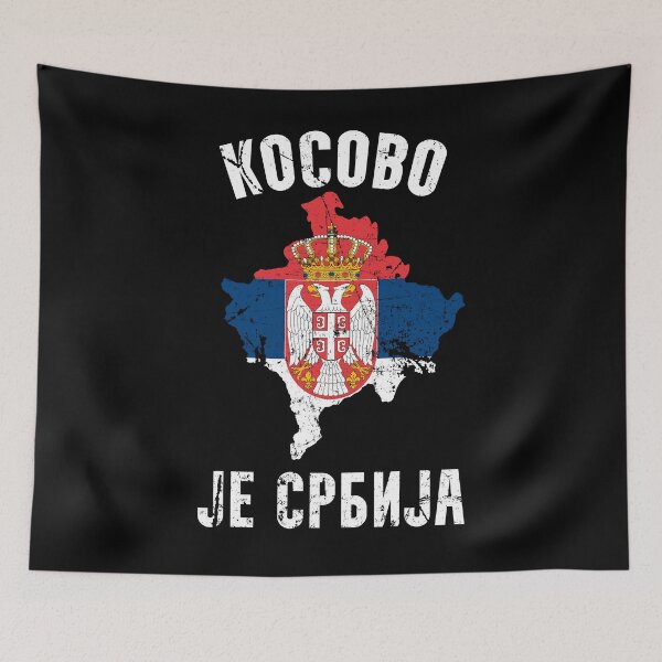 Artikelvorschau, Kosovo ist Serbien - Kosovo-Serbe - Serbische Flagge entworfen und verkauft von TravelHappiness.