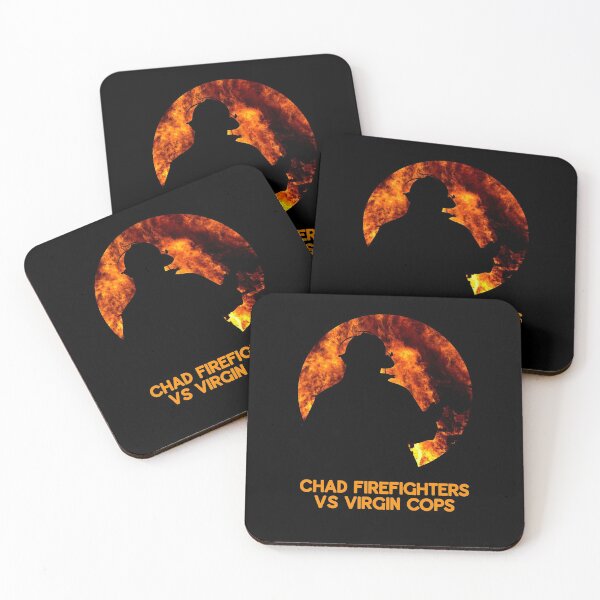 Item preview, Chad Firefighters vs Virgin Cops designed and sold by RevolutionInPaint.