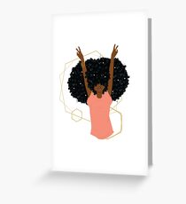Hair Goals Greeting Card